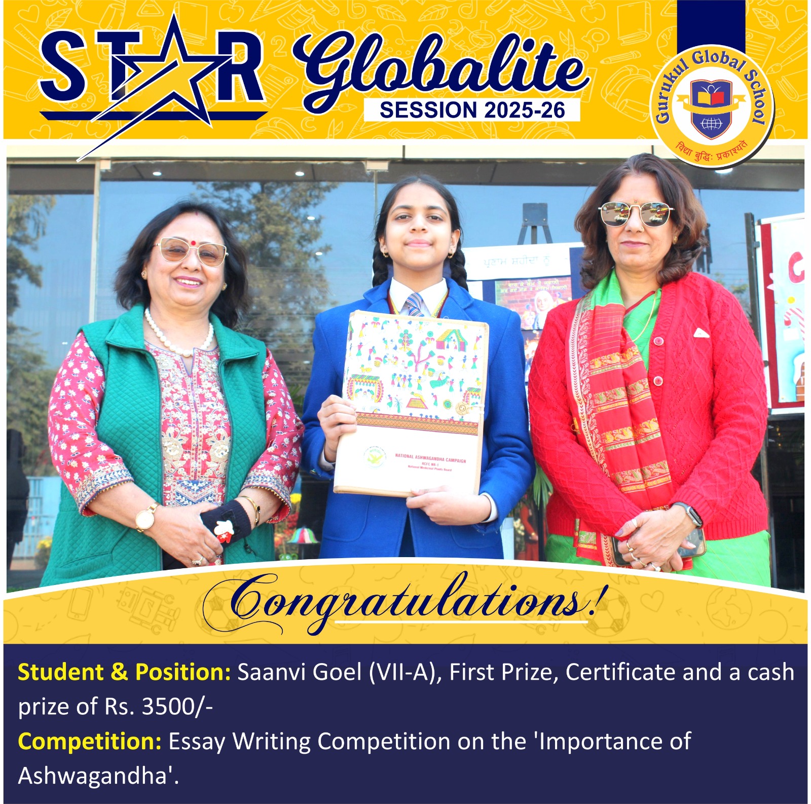 Saanvi Goel Excels In Essay Writing