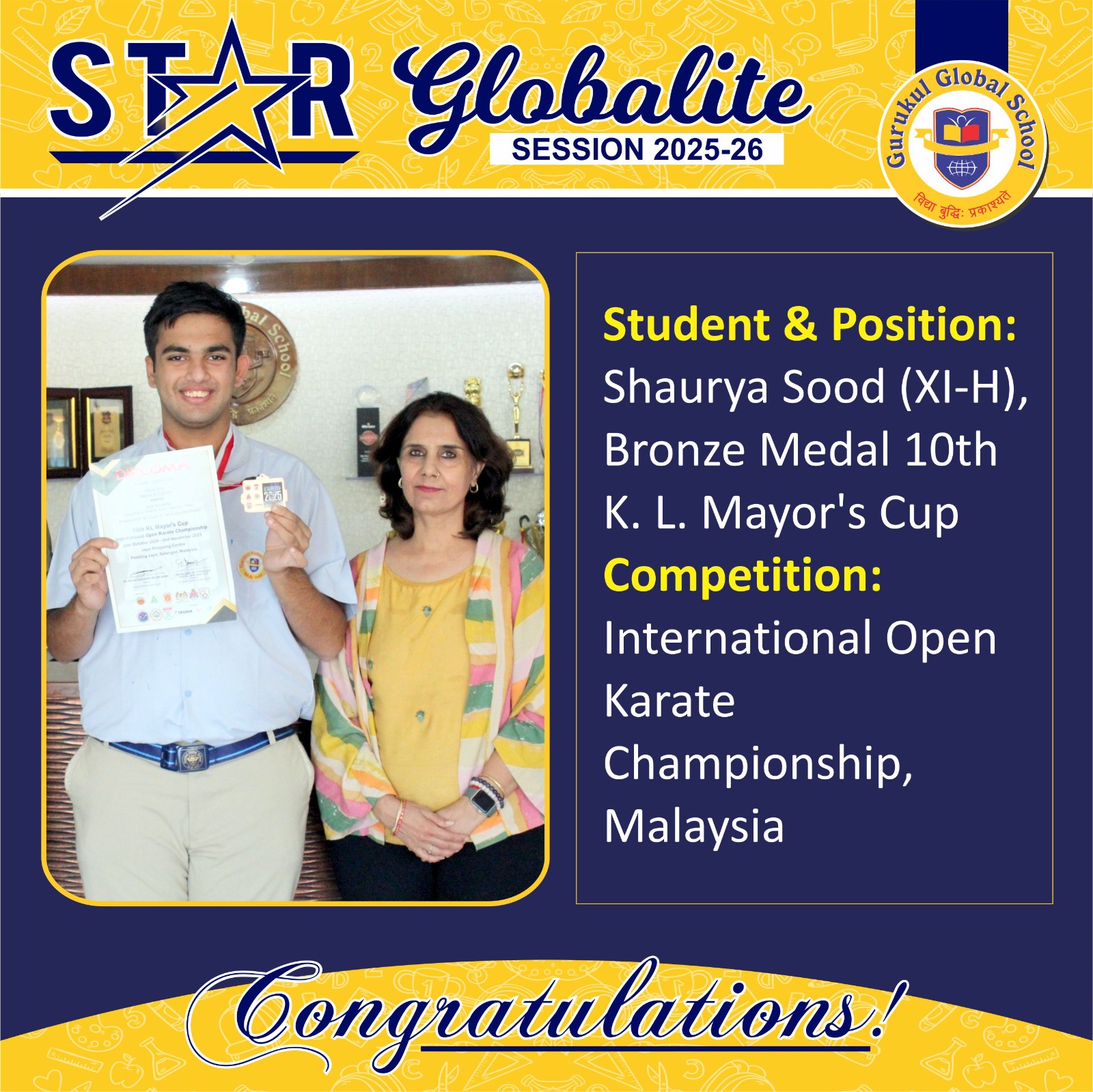 Shaurya’s Global Win