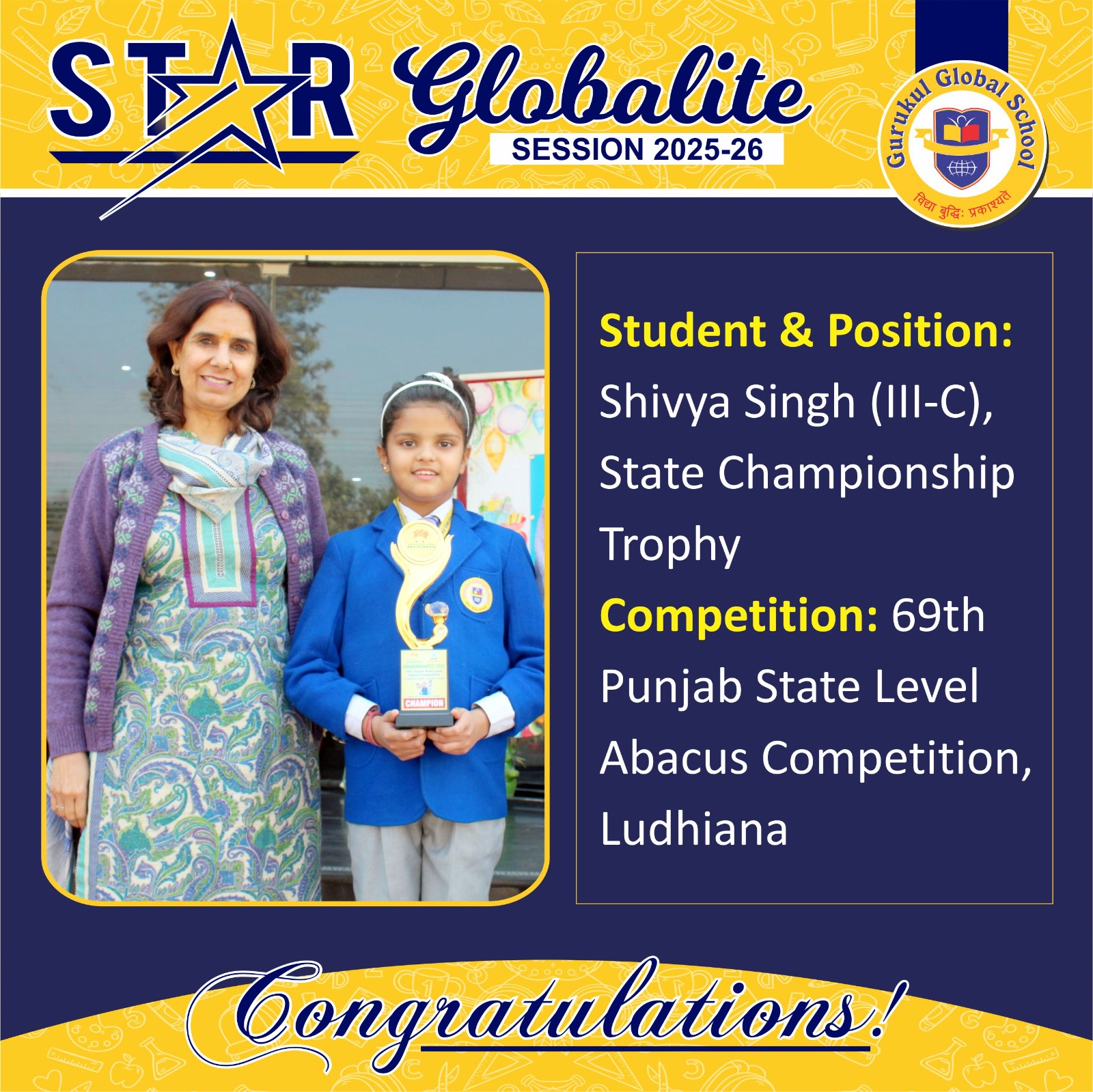 State Abacus Champion!