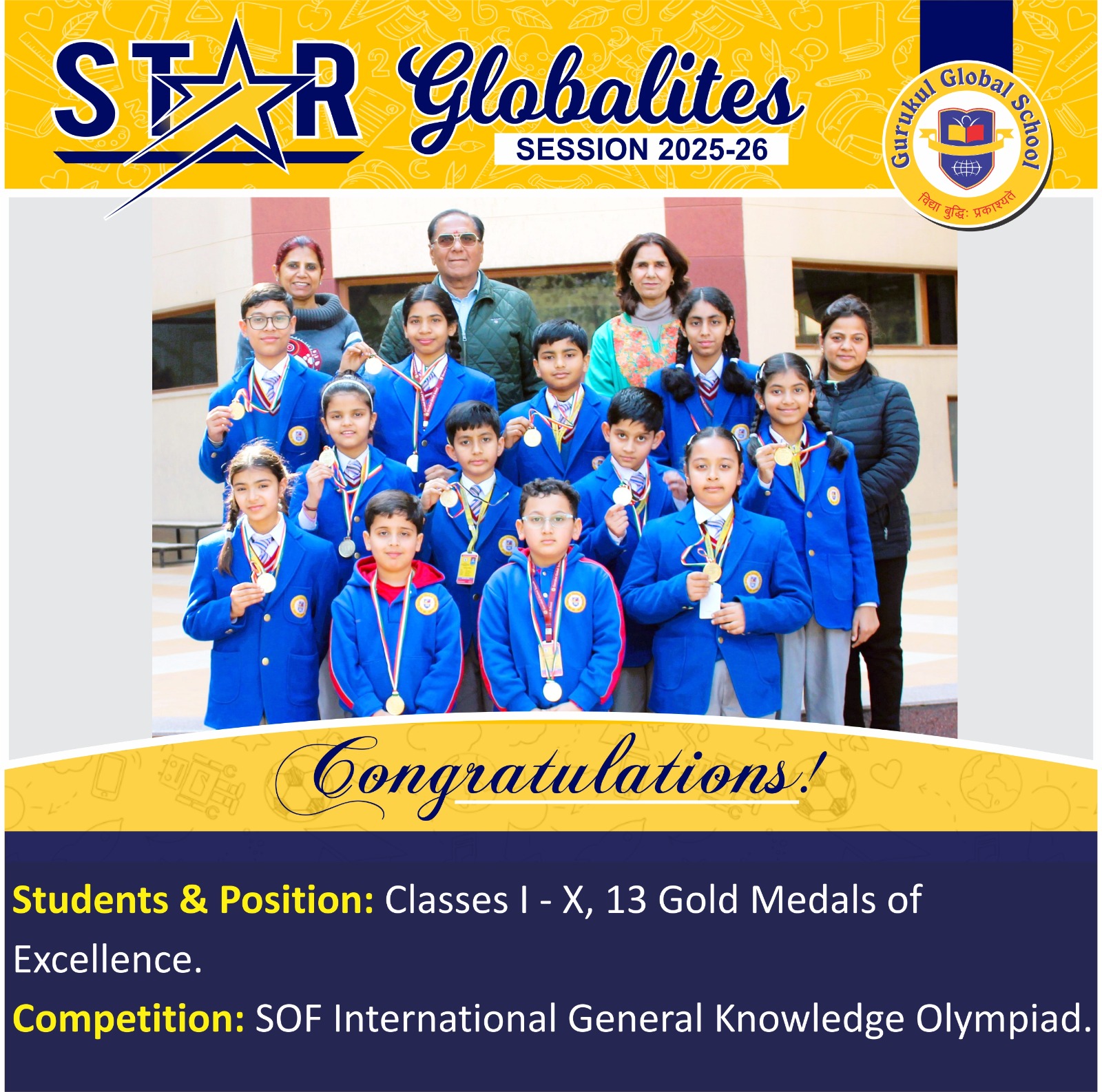 Students Shine In SOF GK Olympiad